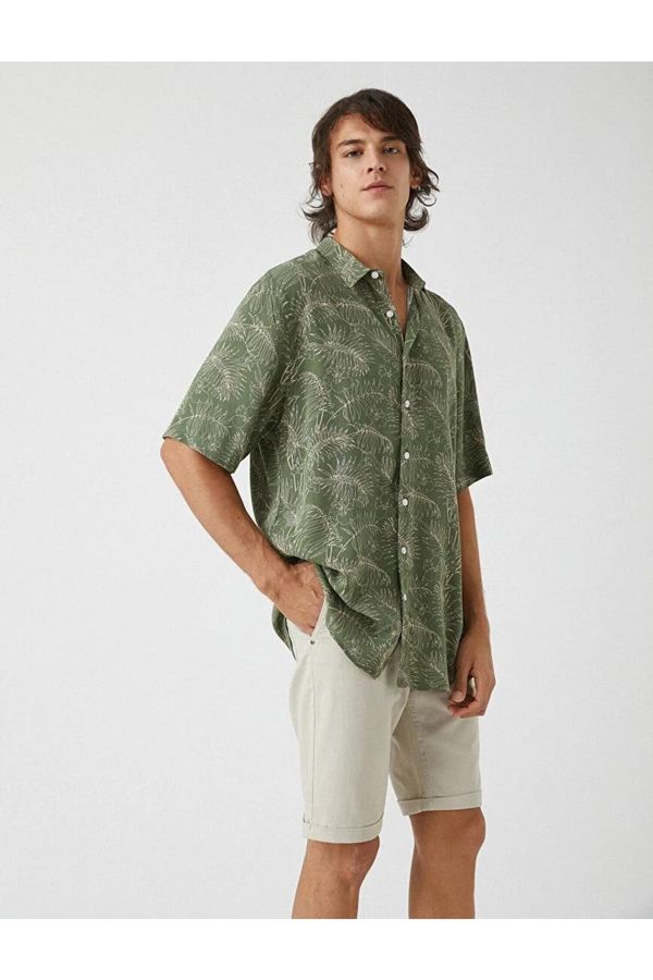 Koton Koton Shirt - Khaki - Regular fit