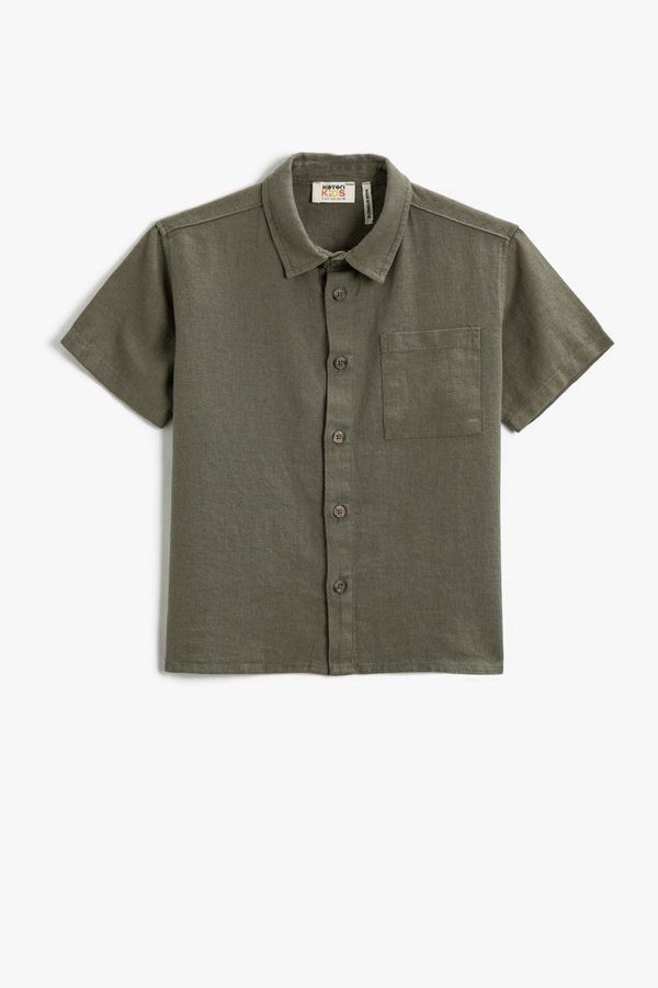 Koton Koton Shirt - Khaki - Regular fit