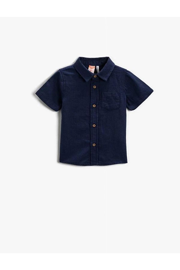 Koton Koton Shirt - Navy blue - Fitted