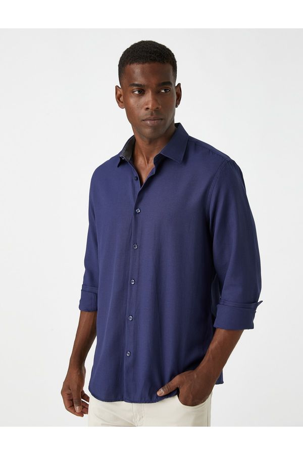 Koton Koton Shirt - Navy blue - Regular fit