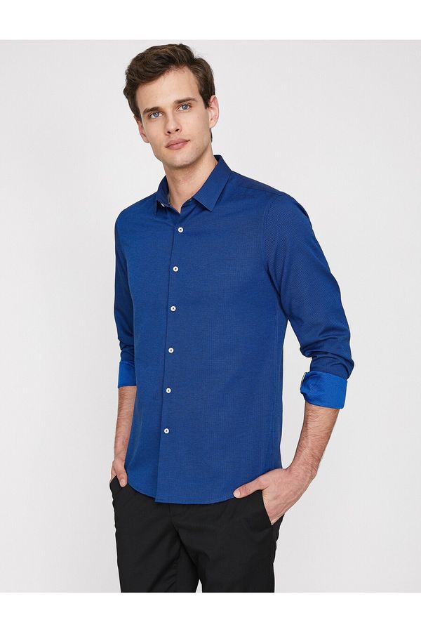 Koton Koton Shirt - Navy blue - Regular fit