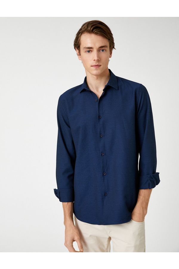 Koton Koton Shirt - Navy blue - Regular fit