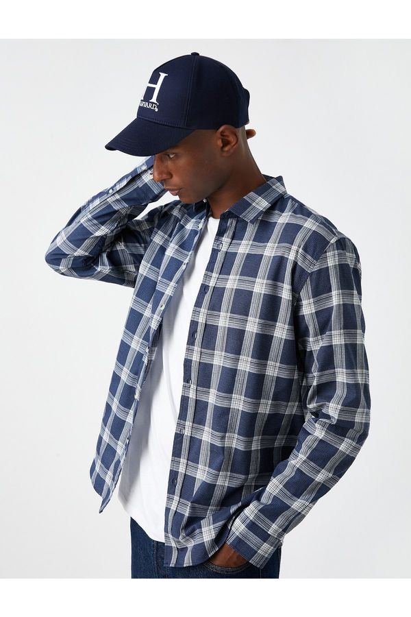 Koton Koton Shirt - Navy blue - Relaxed fit