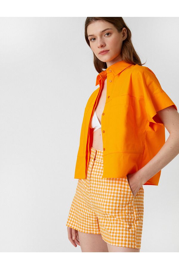 Koton Koton Shirt - Orange - Oversize