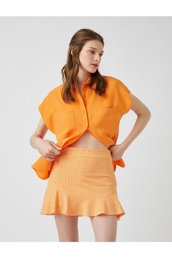 Koton Koton Shirt - Orange - Oversize
