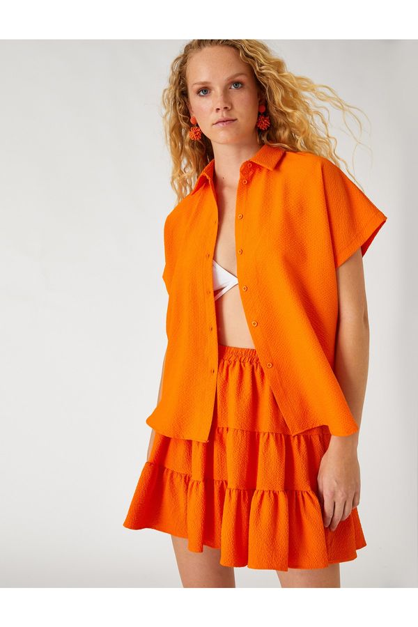 Koton Koton Shirt - Orange - Relaxed fit