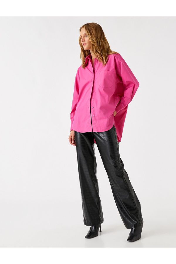 Koton Koton Shirt - Pink - Relaxed fit