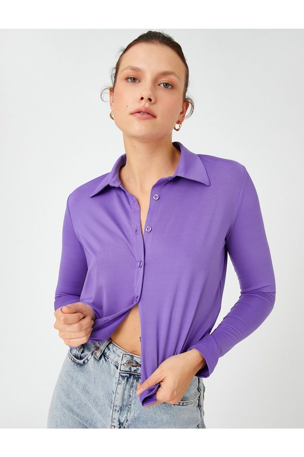 Koton Koton Shirt - Purple - Regular