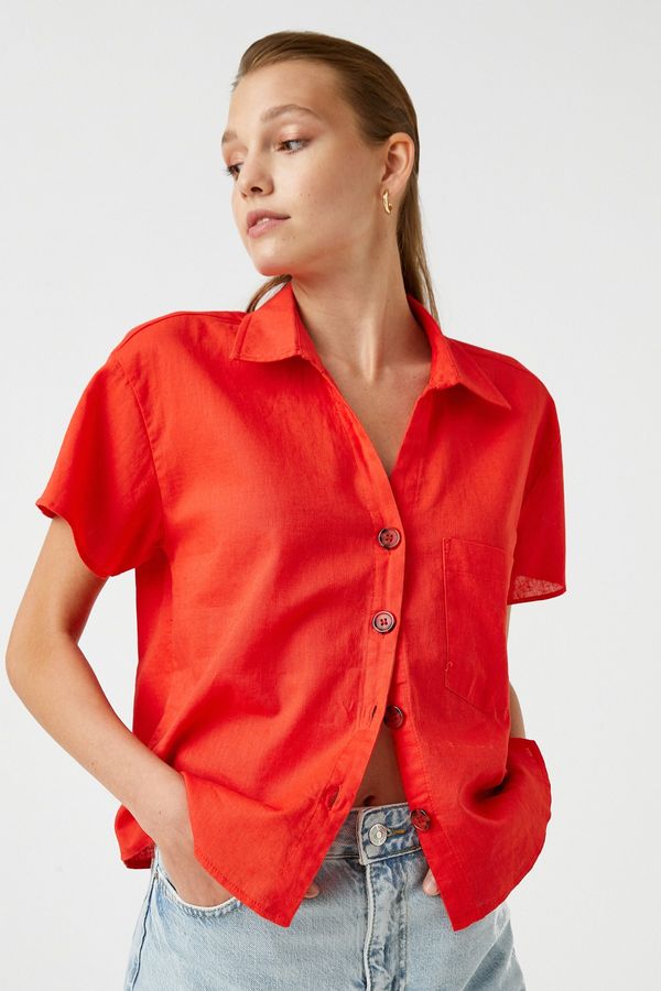 Koton Koton Shirt - Red - Regular fit