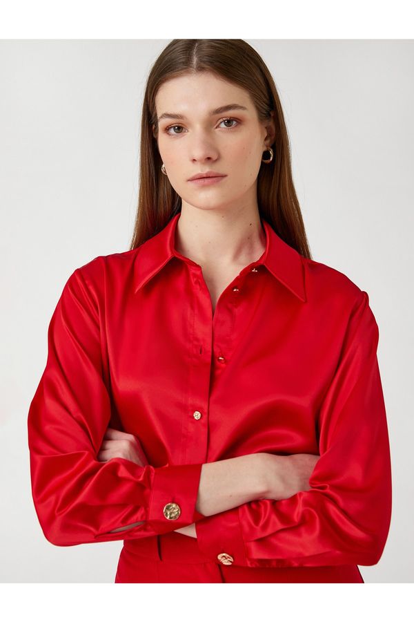 Koton Koton Shirt - Red - Regular fit