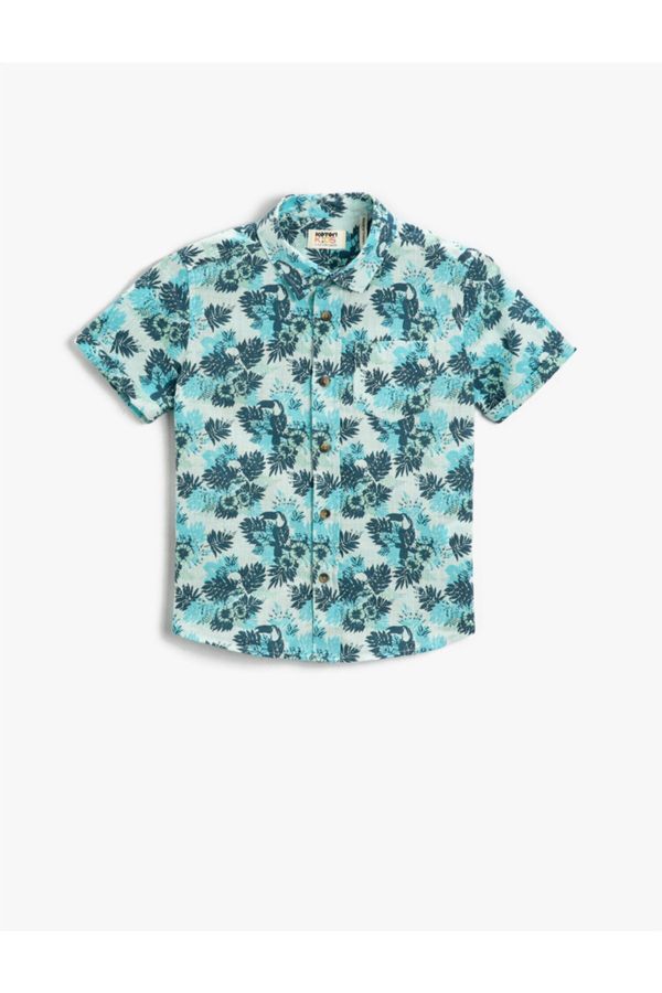 Koton Koton Shirt - Turquoise - Regular fit