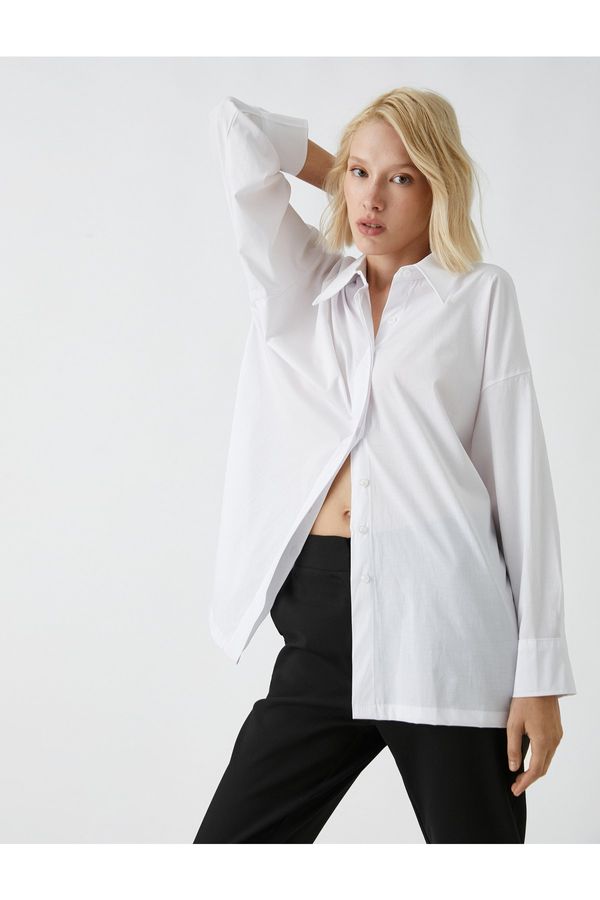 Koton Koton Shirt - White - Relaxed fit