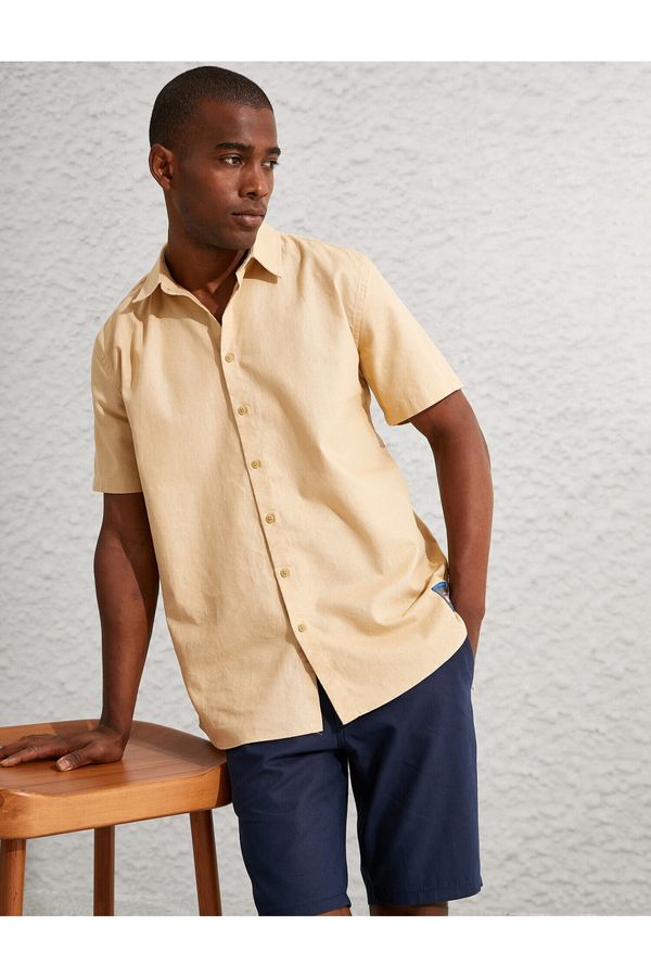 Koton Koton Shirt - Yellow - Fitted