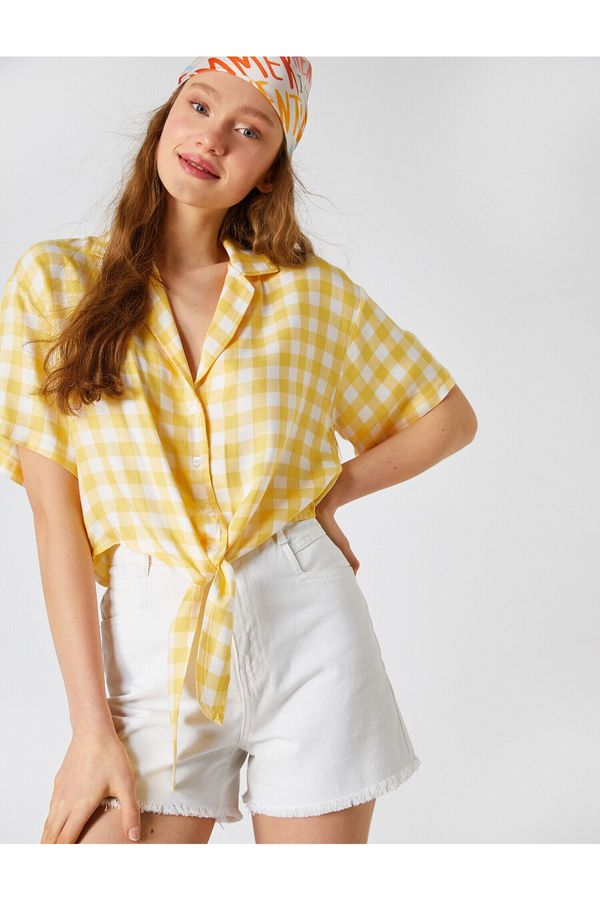 Koton Koton Shirt - Yellow - Fitted
