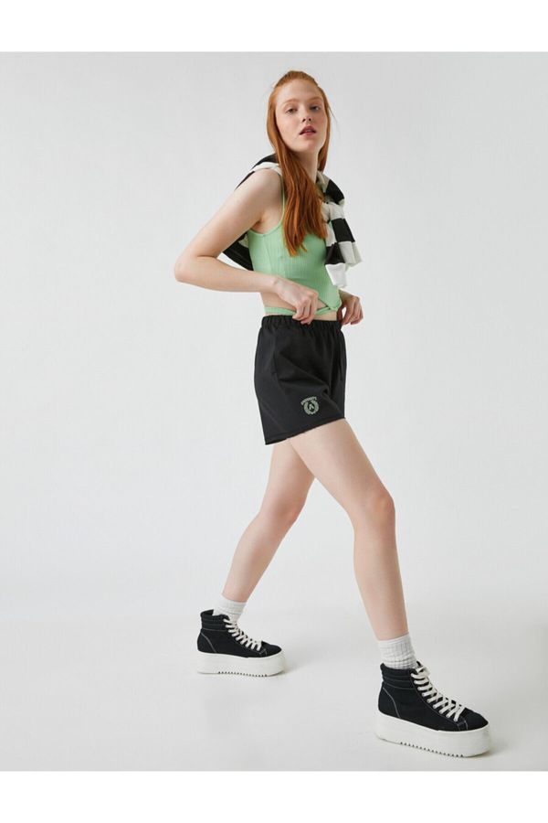 Koton Koton Shorts - Black - Normal Waist