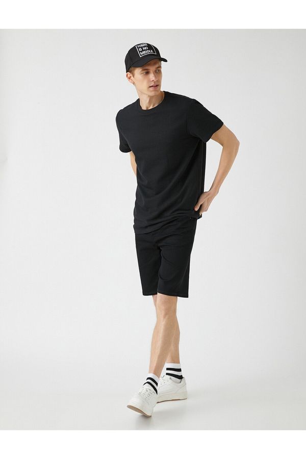 Koton Koton Shorts - Black - Normal Waist