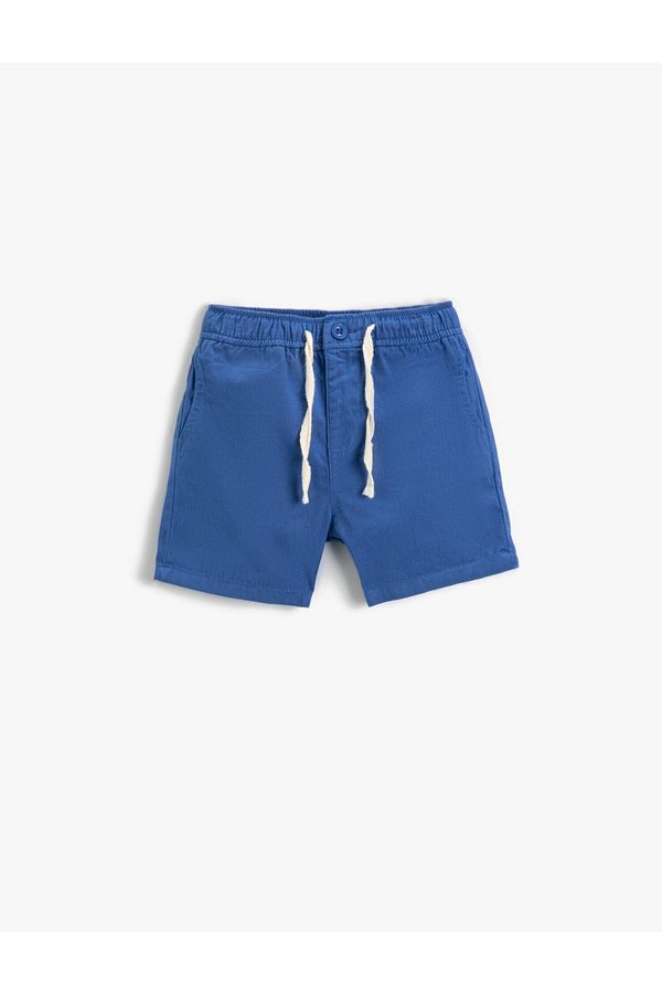 Koton Koton Shorts - Blue - Normal Waist