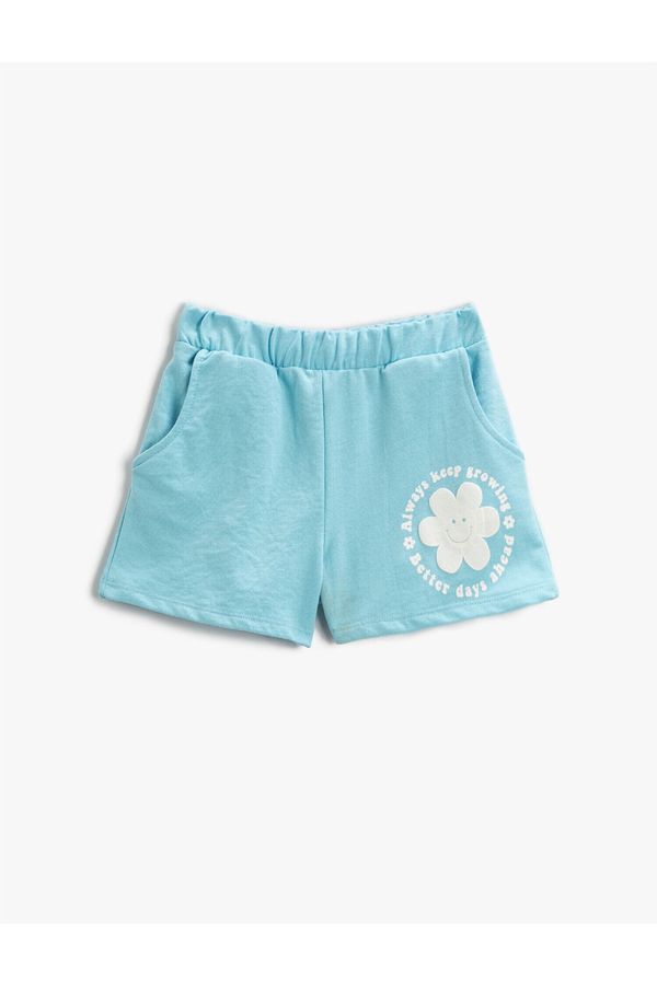 Koton Koton Shorts - Blue - Normal Waist