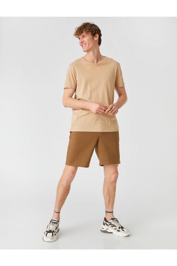 Koton Koton Shorts - Brown - Normal Waist