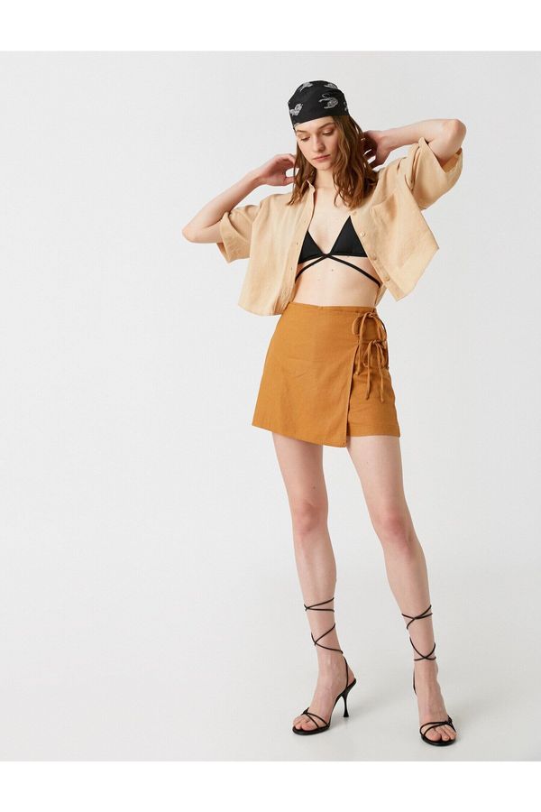 Koton Koton Shorts - Brown - Normal Waist