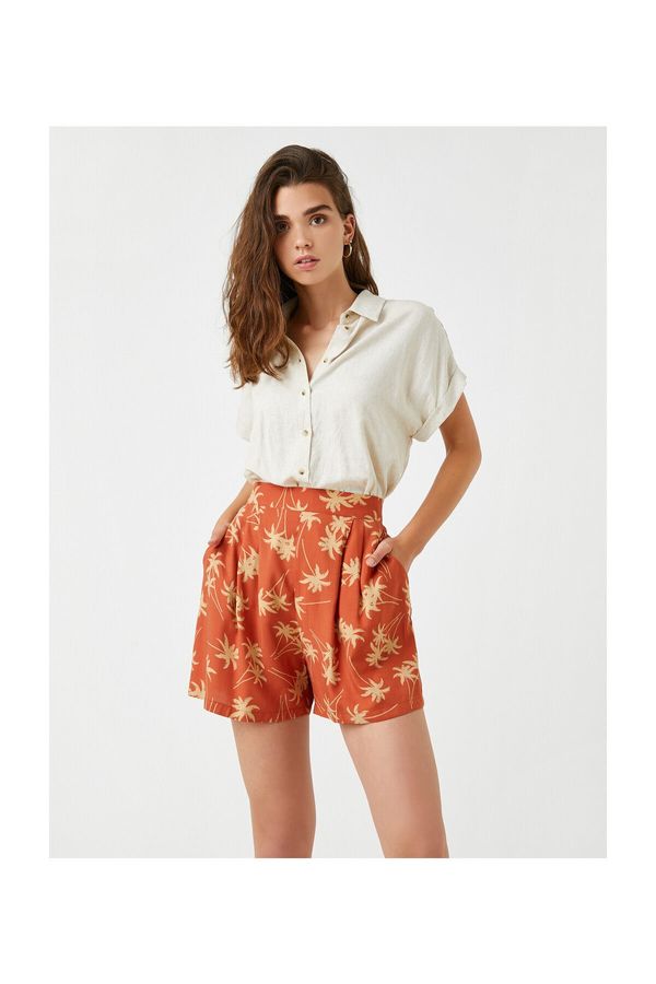 Koton Koton Shorts - Brown - Normal Waist