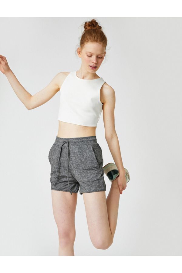 Koton Koton Shorts - Gray - High Waist