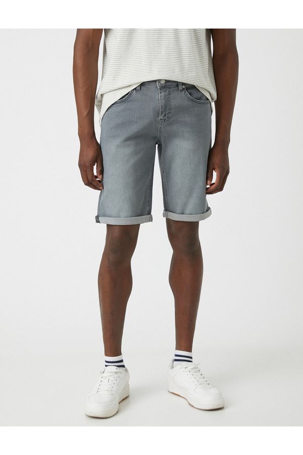 Koton Koton Shorts - Gray - Normal Waist