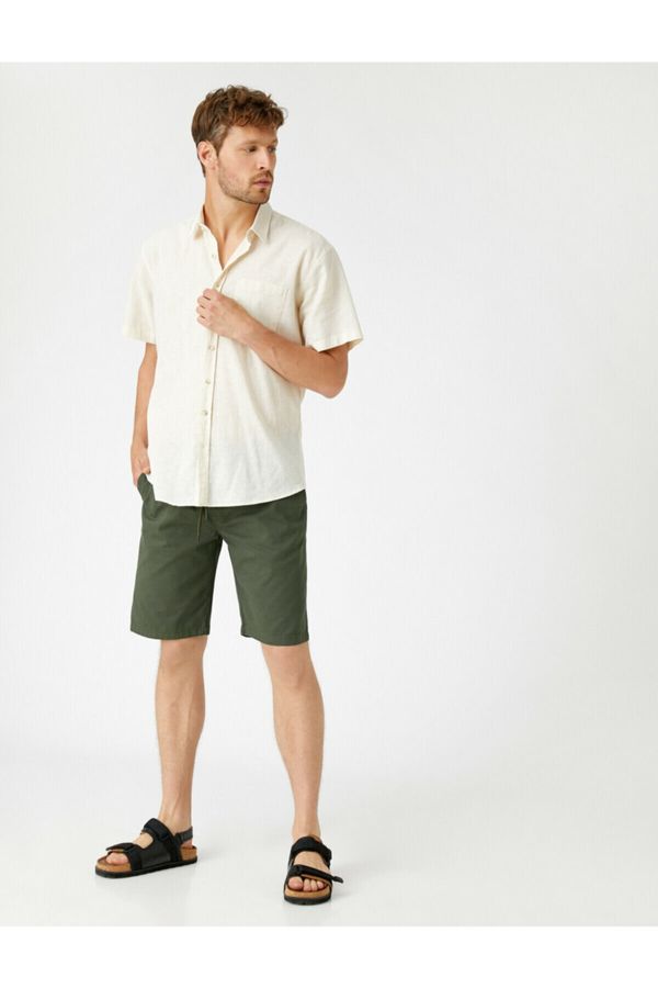 Koton Koton Shorts - Green - Normal Waist