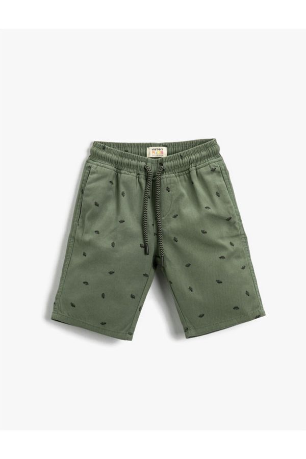 Koton Koton Shorts - Khaki - Normal Waist