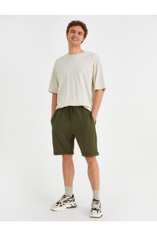 Koton Koton Shorts - Khaki - Normal Waist