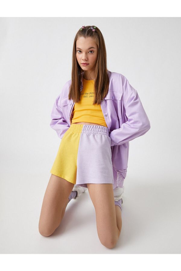 Koton Koton Shorts - Multi-color - High Waist