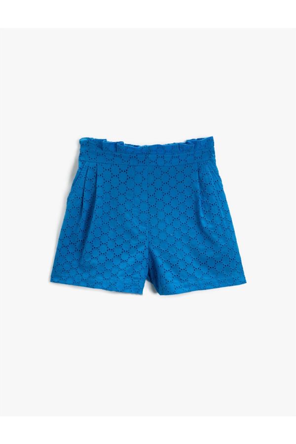 Koton Koton Shorts - Navy blue - High Waist