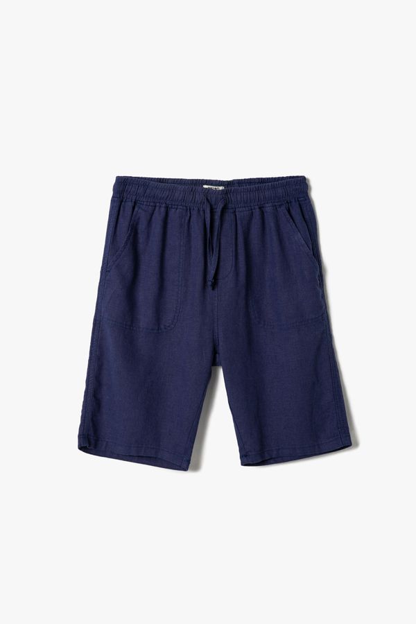 Koton Koton Shorts - Navy blue - Normal Waist