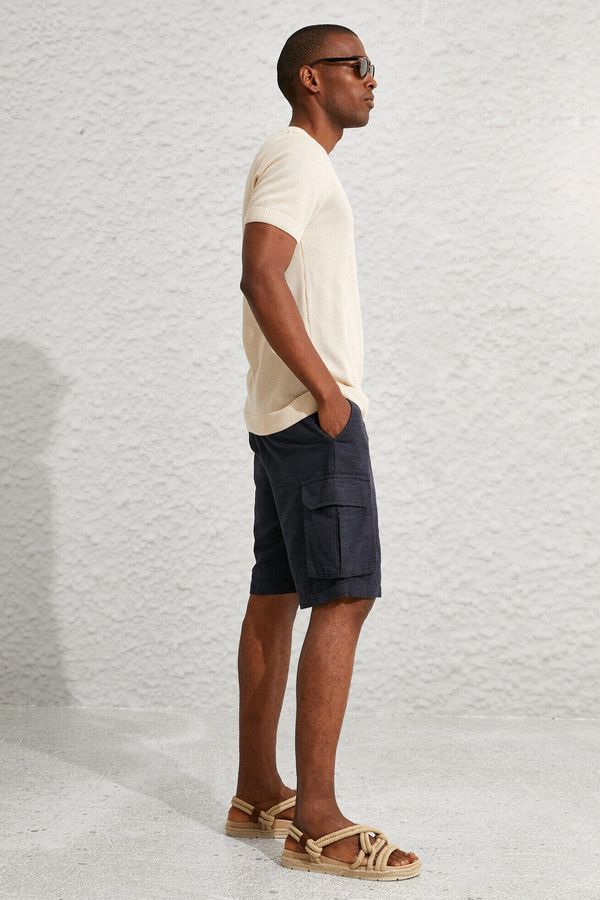 Koton Koton Shorts - Navy blue - Normal Waist