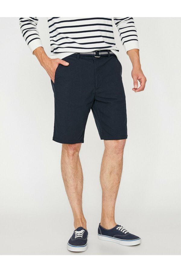 Koton Koton Shorts - Navy blue - Normal Waist