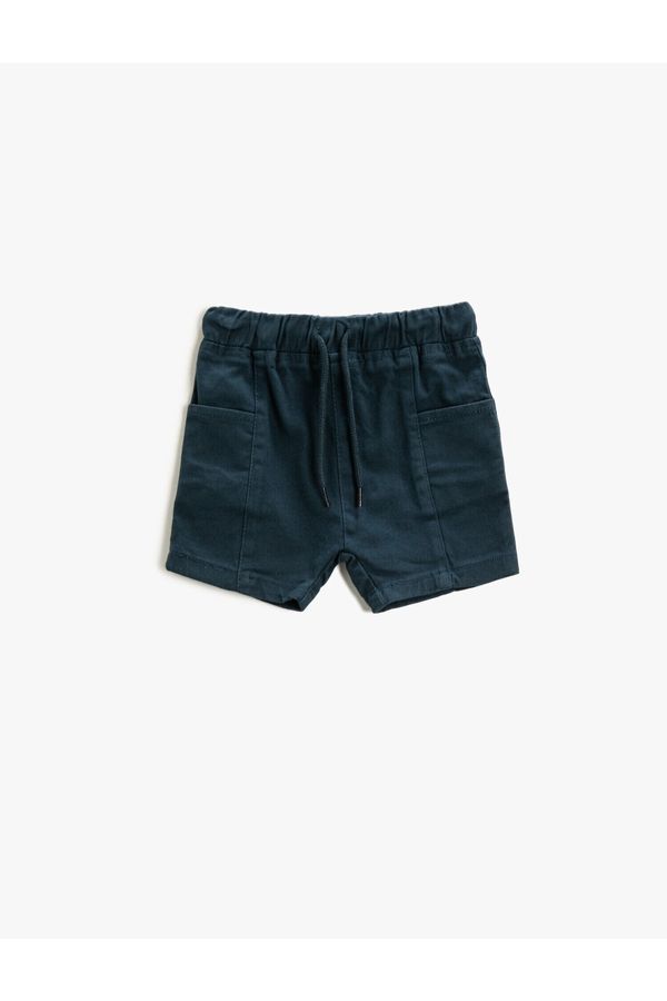 Koton Koton Shorts - Navy blue - Normal Waist