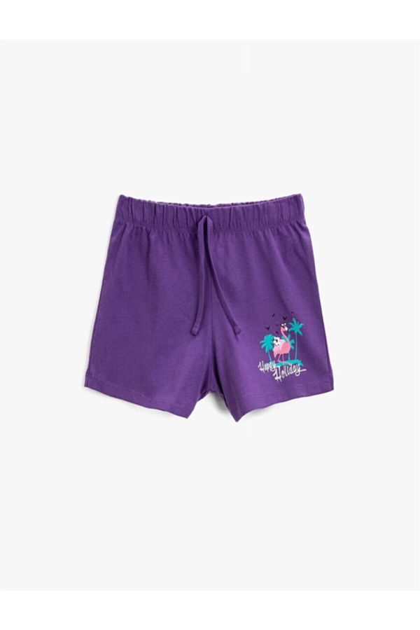 Koton Koton Shorts - Purple - Normal Waist