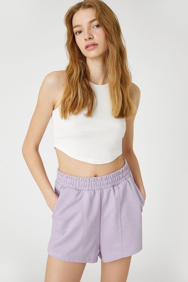 Koton Koton Shorts - Purple - Normal Waist