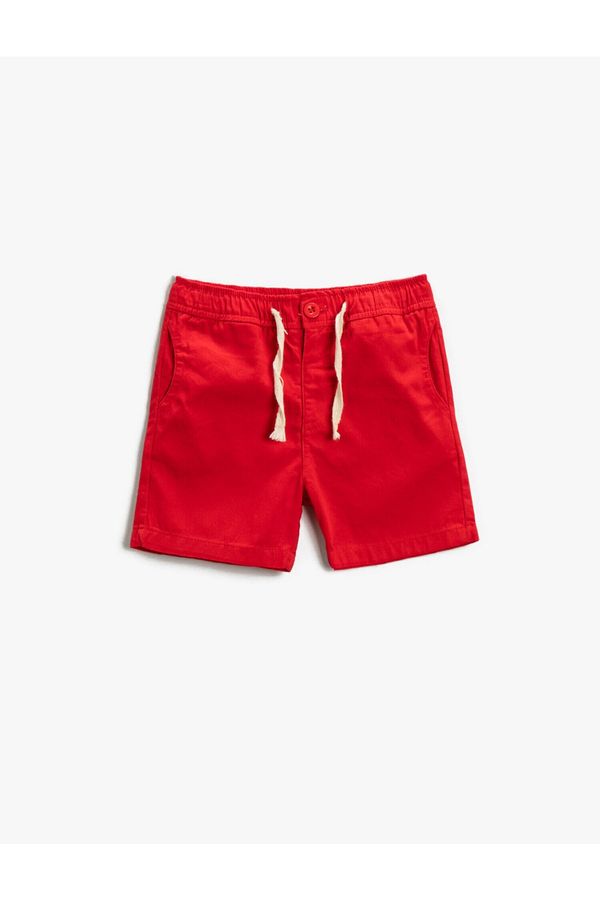 Koton Koton Shorts - Red - Normal Waist