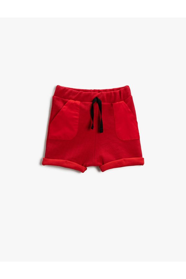 Koton Koton Shorts - Red - Normal Waist