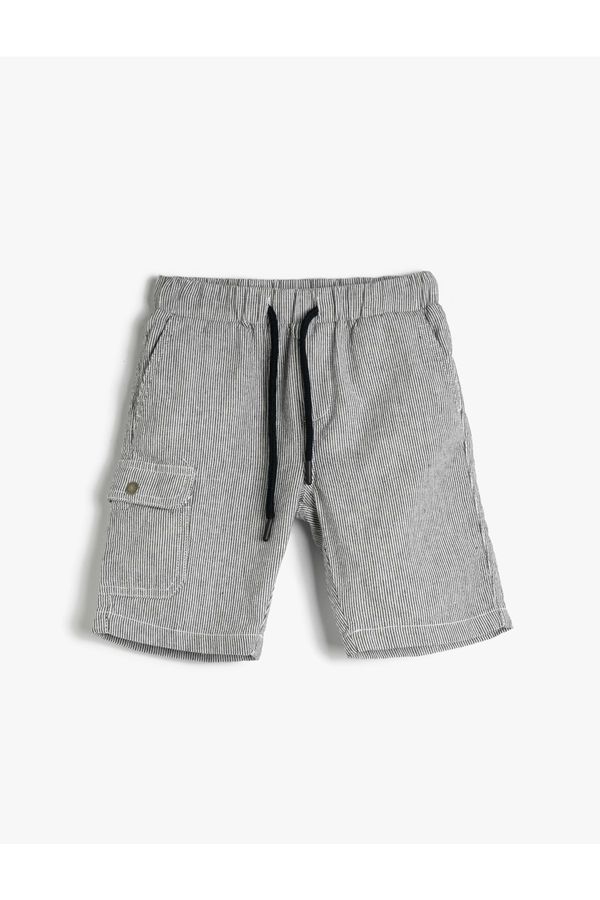 Koton Koton Shorts Tie Waist Side Pocket Detailed