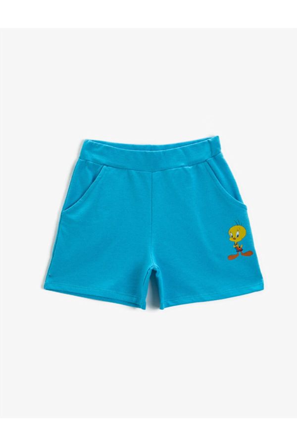 Koton Koton Shorts - Turquoise - Normal Waist