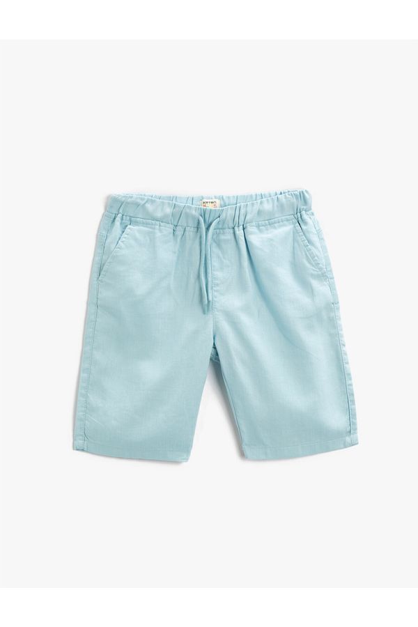Koton Koton Shorts - Turquoise - Normal Waist
