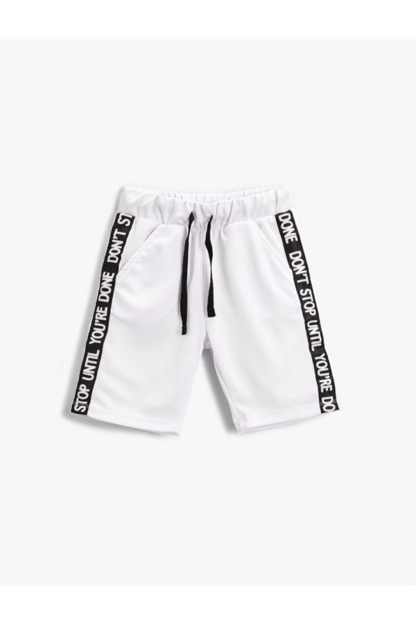 Koton Koton Shorts - White - Normal Waist