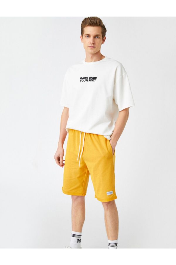 Koton Koton Shorts - Yellow - Normal Waist