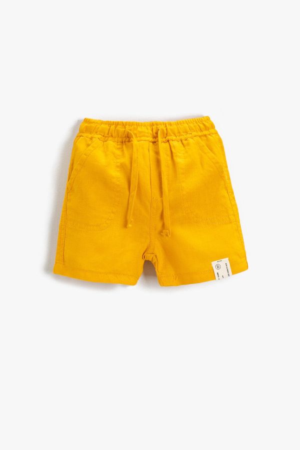 Koton Koton Shorts - Yellow - Normal Waist