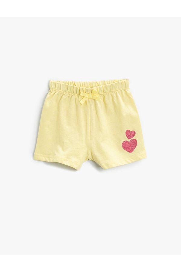 Koton Koton Shorts - Yellow - Normal Waist