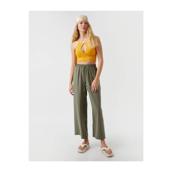 Koton Koton Silk Look Wide Leg Pants