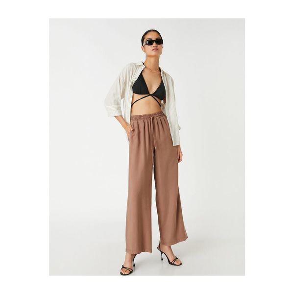 Koton Koton Silk Look Wide Leg Pants