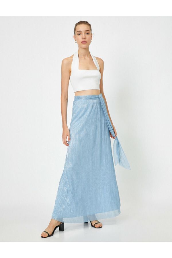 Koton Koton Skirt - Blue - Maxi